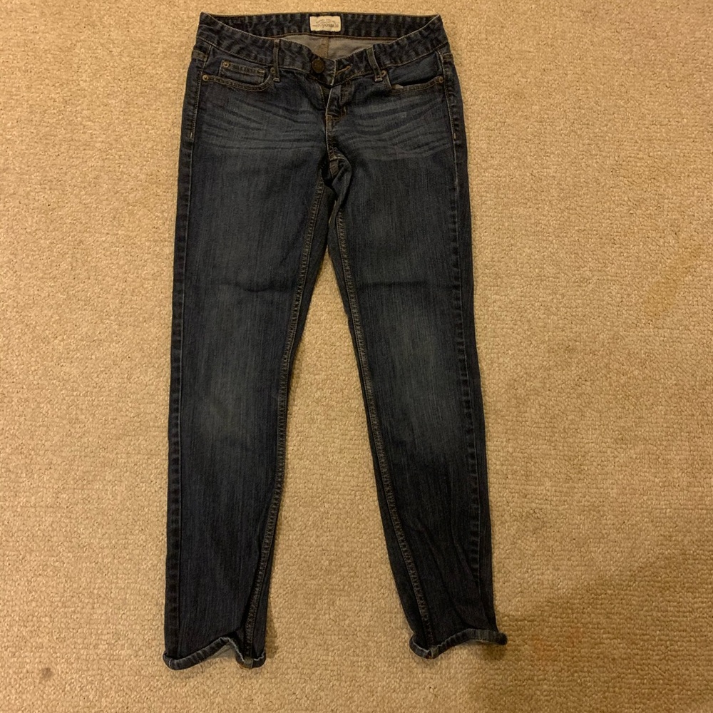 Aeropostale Bayla Skinny/Curvy Blue Jeans